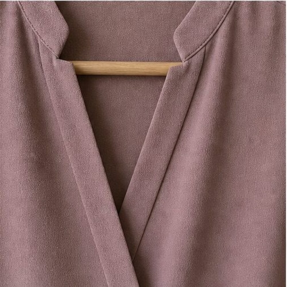 Mauve Ruffle Blouse - Picture 4 of 6